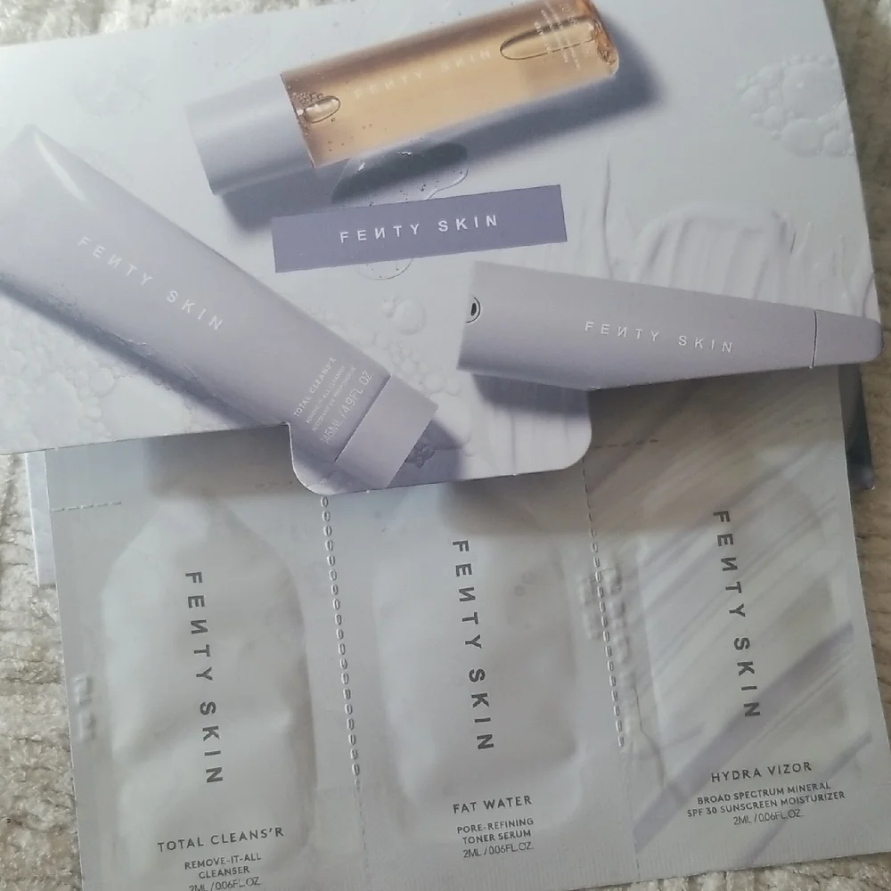 4/25 bundle item. Fenty Skin Sample Pack